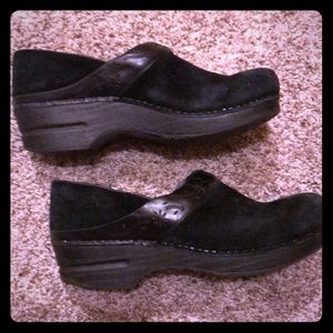 Black Suede Leather Dansko